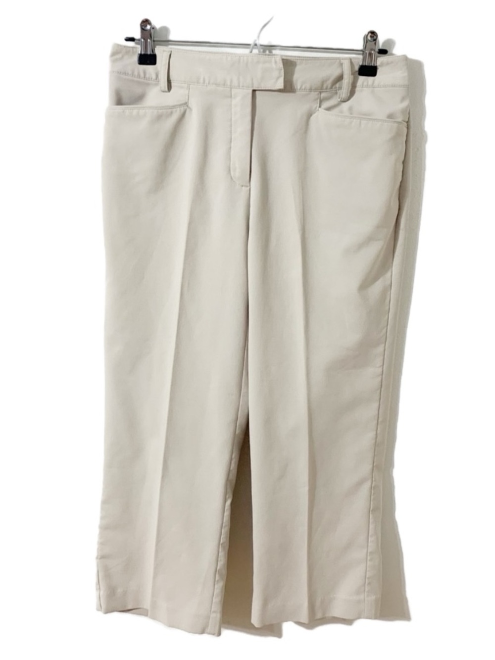 Lady Hagen Poly Blend Athletic Performance Golf Capris Pants Pockets Belt Loops
